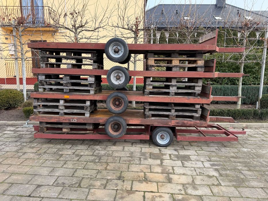 Przyczepka jednoosiowa dwukółka