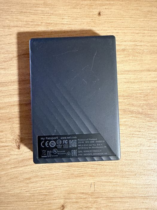 WD My Passport 5TB (WDC WD50NDZW) внешний HDD USB 3.0, SMART OK