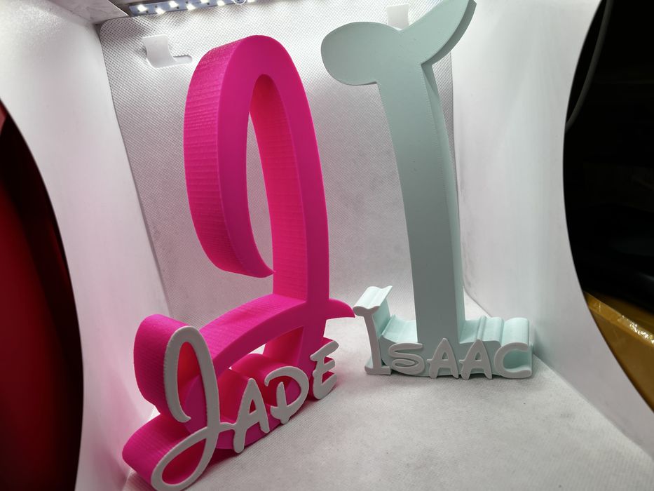 etra Decorativa 3D Personalizada com Nome – Quarto de Bebé ou Criança