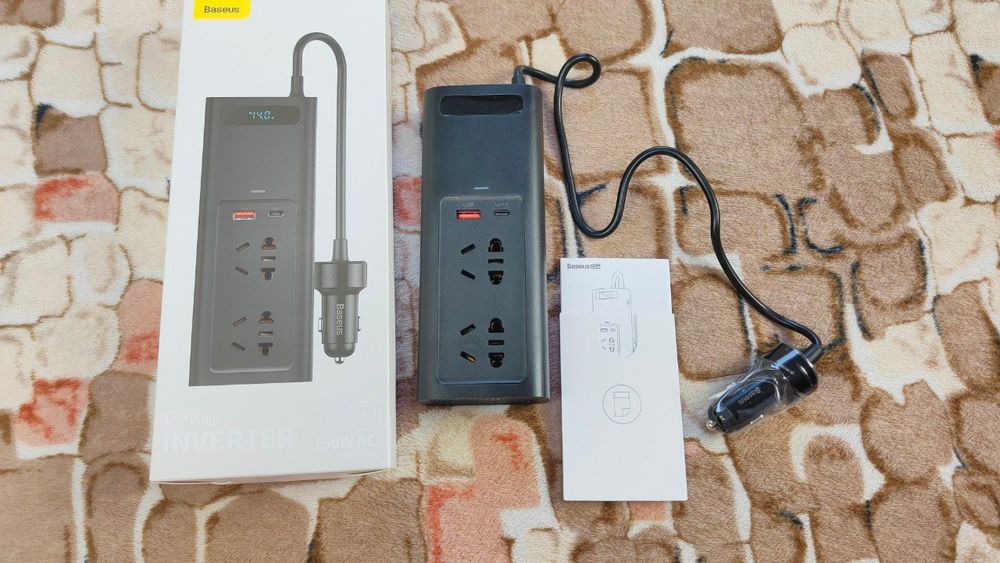 Авто перетворювач інвертор Baseus 150W инвертор басеус преобразователь