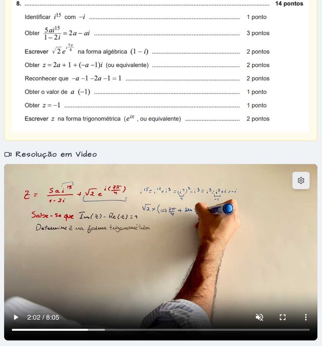 Exame Nacional Matemática A | Explicações Online 12.º Ano