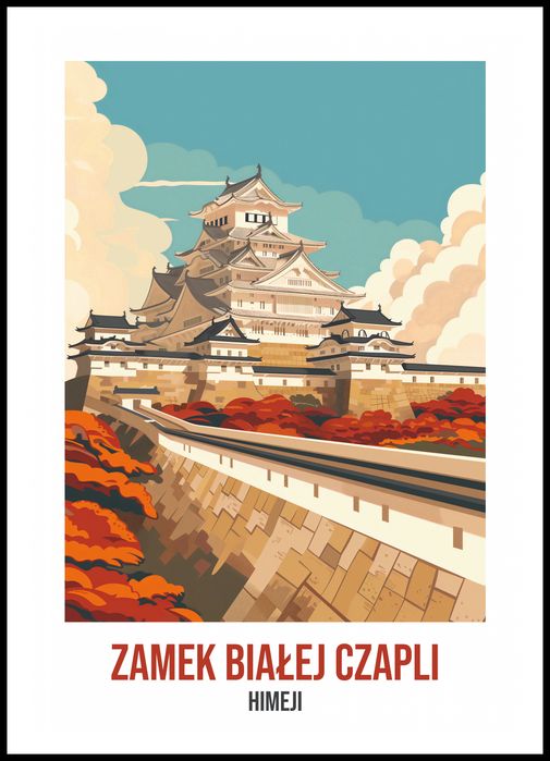 Plakat 70x100cm Zamek Białej Czapli