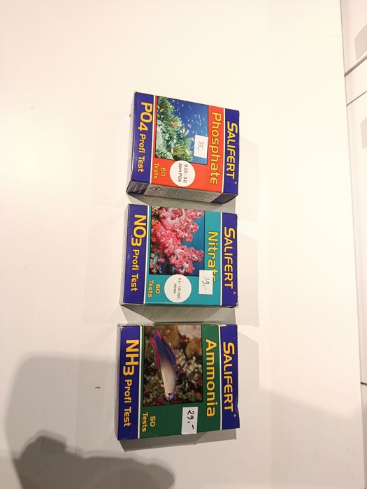 Zestaw testów akwariowych, polecam, likwidacja akwarium BB  SKO