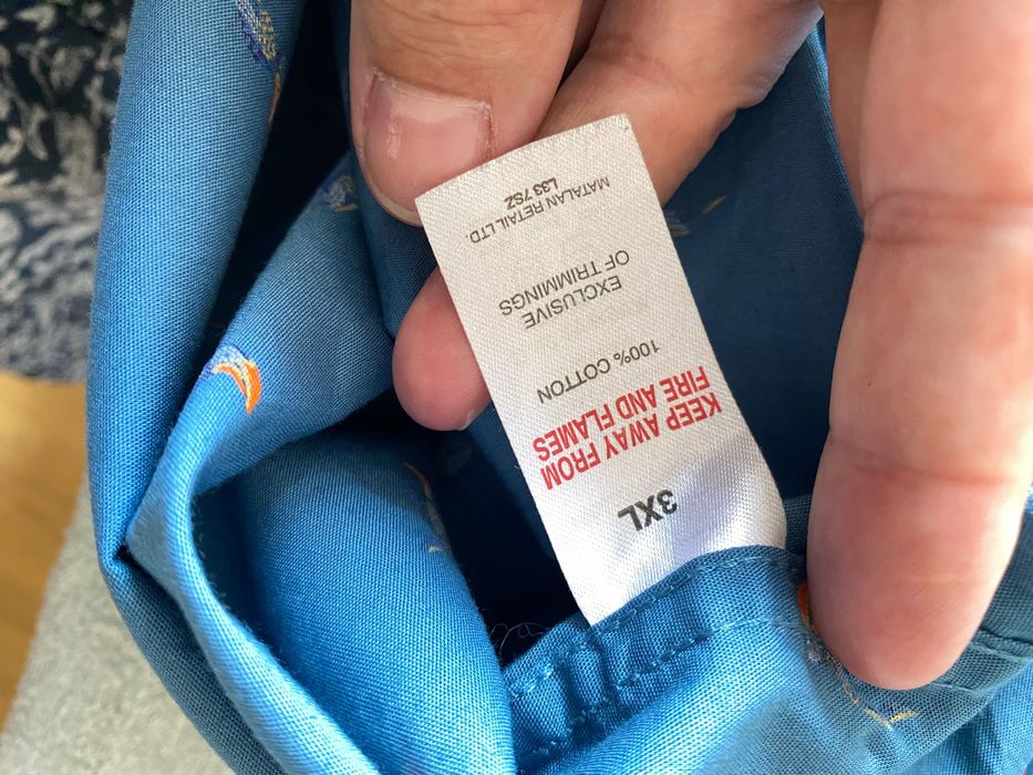 Koszula Easy rozm 3XL * klatka 142* papugi