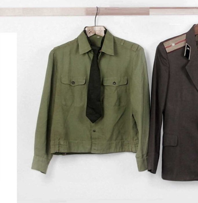 Новая офицерская военная рубашка с галстуком СССР ( начало 80х) 48-2.