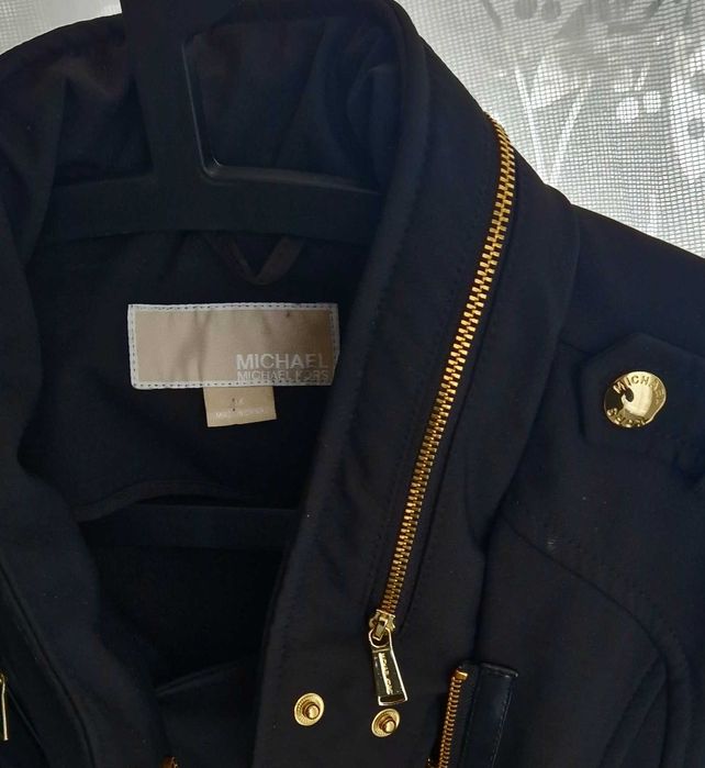 Kurtka płaszcz trencz softshell MICHAEL KORS logo 42 xl ocieplona
