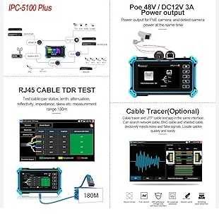 Тестер камер відеоспостереження IPC-5100 Plus 8MP IP CVI TVI AHD