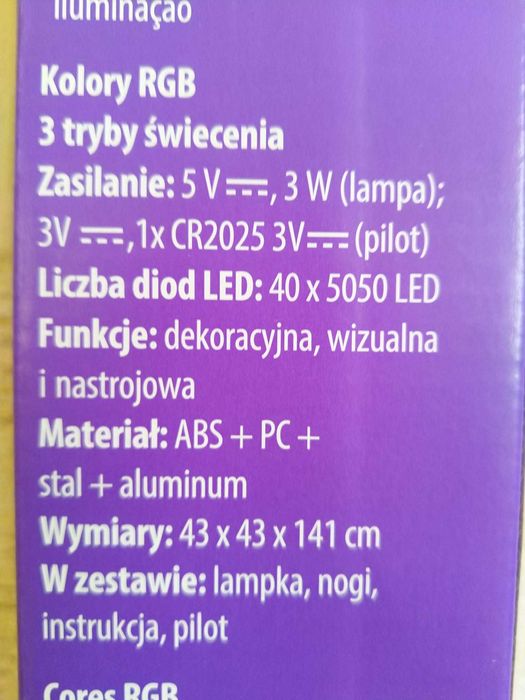 NAJTANIEJ Podłogowa Lampa Narożna z Pilotem RGB