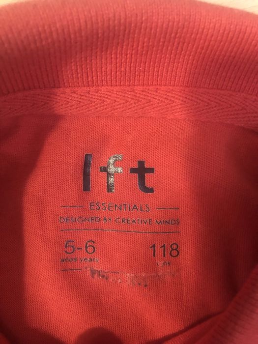 Koszulka polo czerwona krótki rękaw r 116