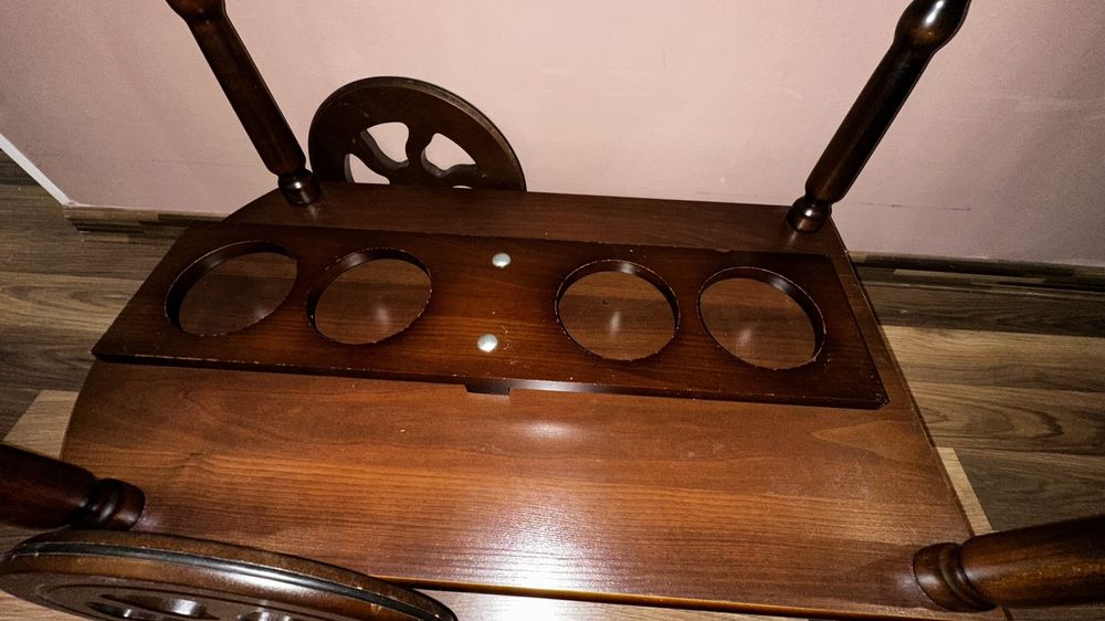 Стіл сервірувальний бар з натурального дерева стіл журнальний