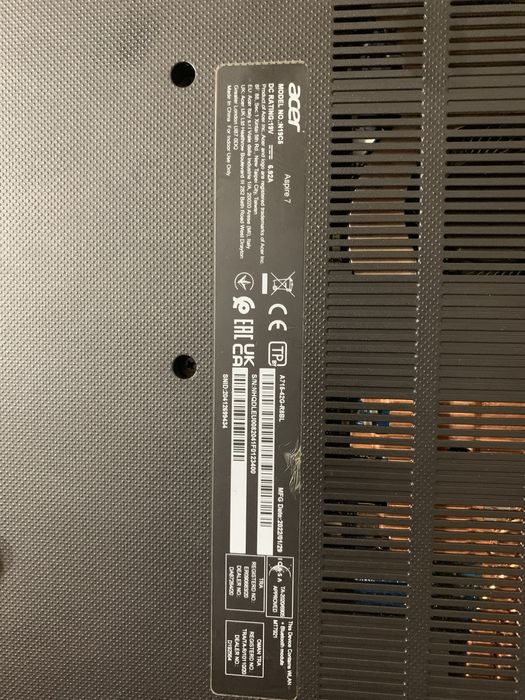 Ноутбук Acer Aspire 7 A715-42G-R8BL