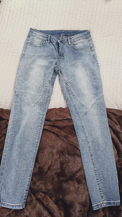 Moodo M 38 jeansy skinny przecierane średni stan