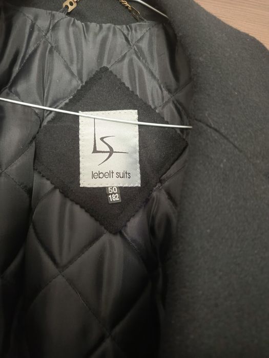 Czarny męski płaszcz xl/xxl