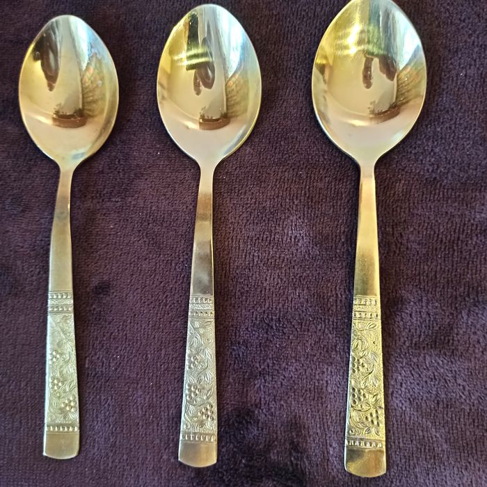 Ложки столовые позолоченные