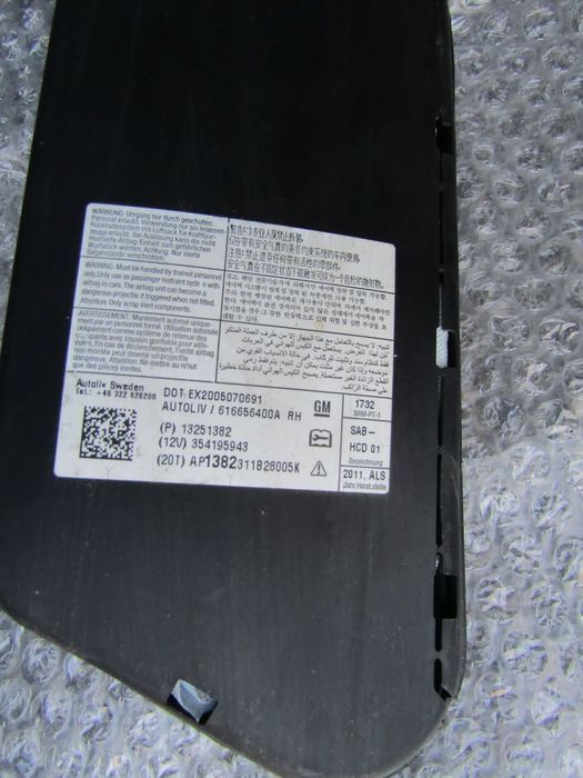 Airbag de banco Opel Astra J (ver detalhes)