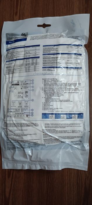 Комбінезон одноразовий Chemsplash Pro 63