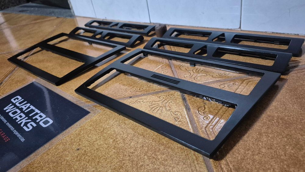 Molduras Originais Pretas Consola Audi A4 B5 8D Facelift 1999 a 2001