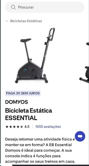 Bicicleta estatística nova
