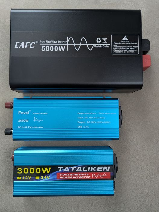 Інвертор 12-220v Foval 2600w чистий синус