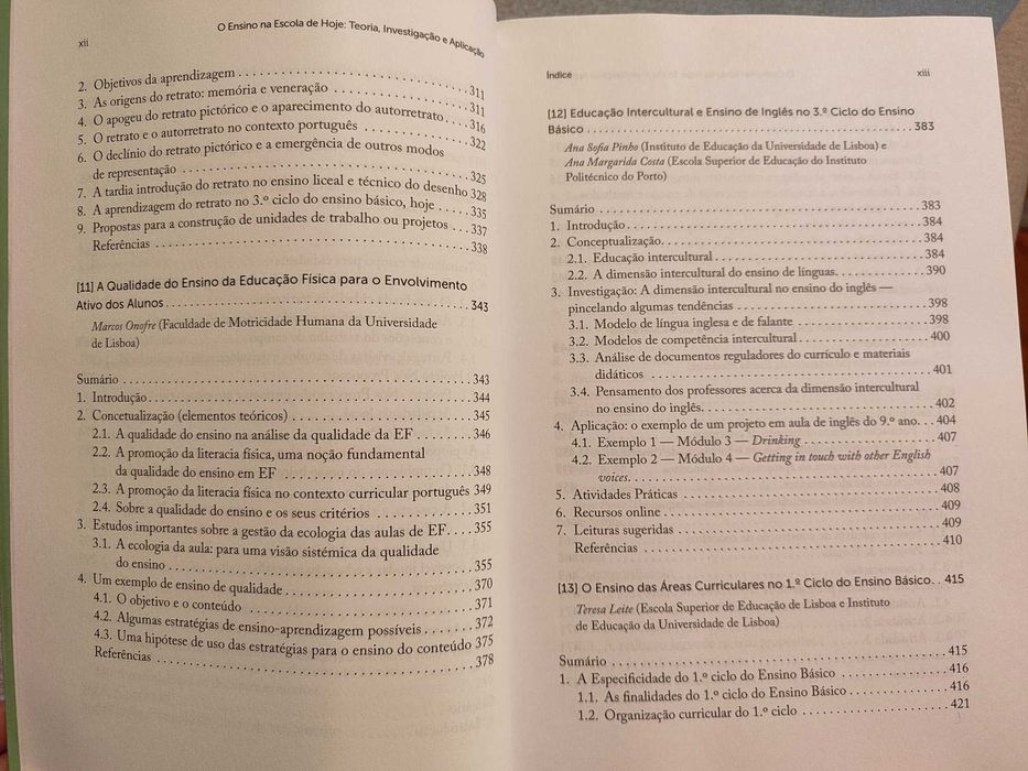 Livro "O Ensino na Escola de Hoje", coord. Feliciano Veiga