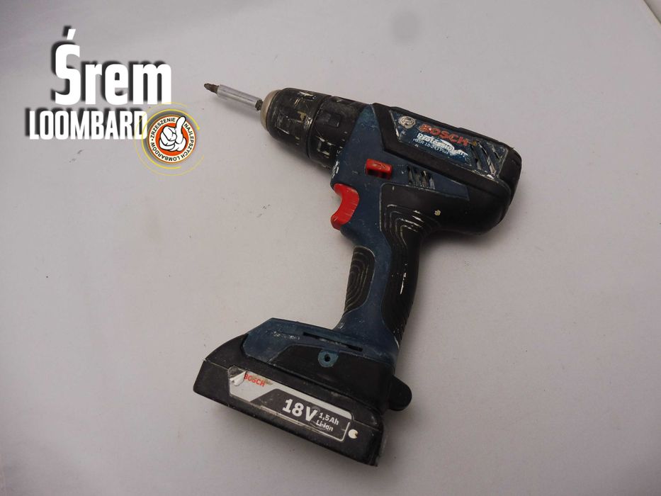 Wkrętarka Bosch GSR 18-2 LI, Aku 1,5AH, Ład, Walizka