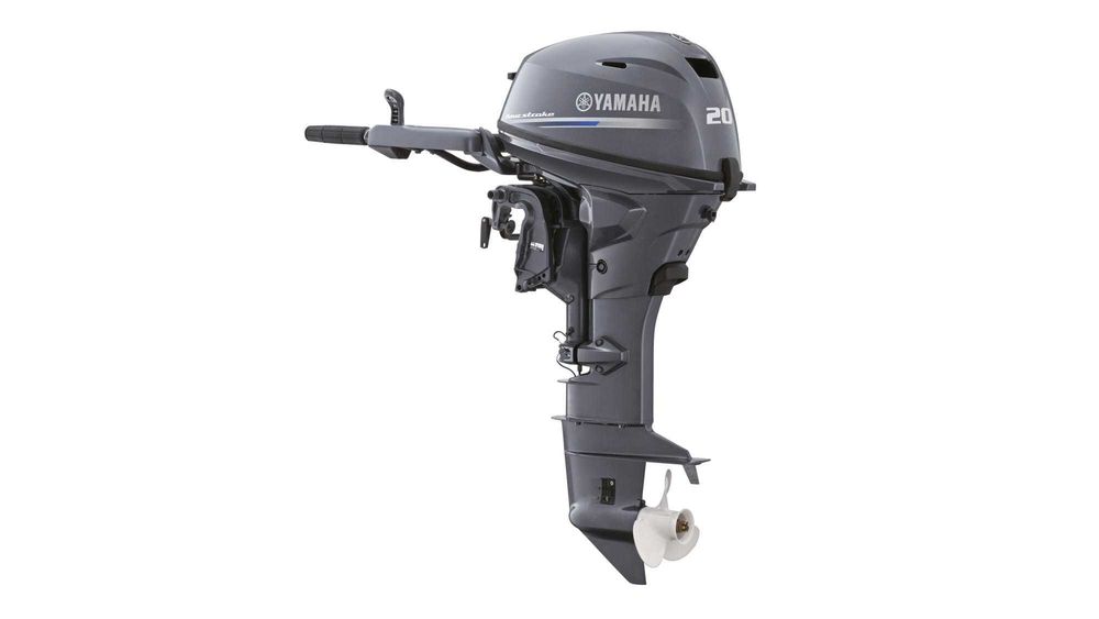 Yamaha F20G | silnik zaburtowy | 20 KM | rumpel, manetka | waga 57 kg