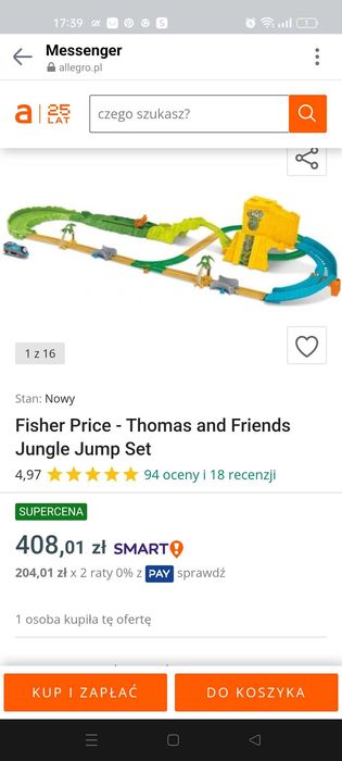 Fischer Price Tomek i przyjaciele