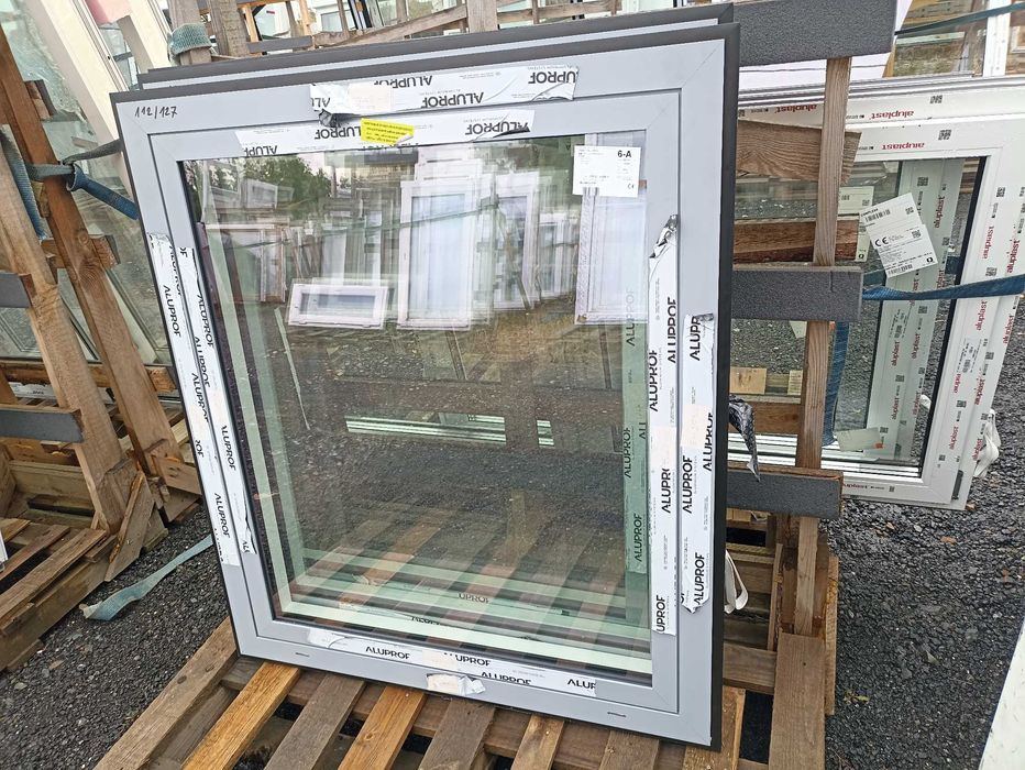 OKNO aluminiowe  112/129 szare