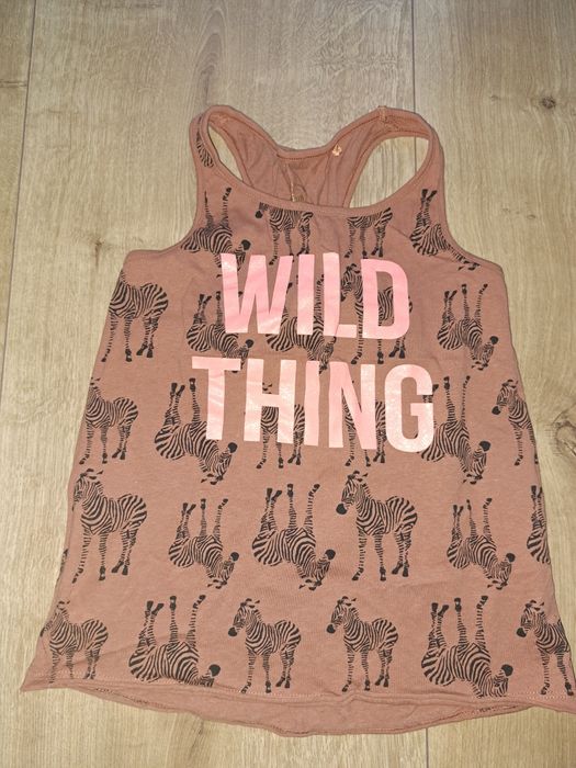 Cool club bluza t-shirt bez rękawów zebry rozm 140