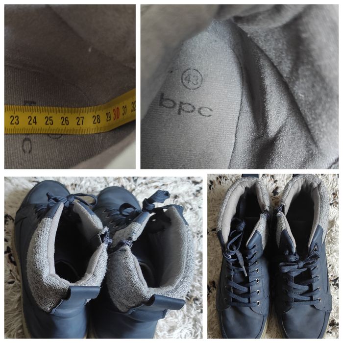 Buty botki ,,BPC" z profil. podeszwą+inne/43