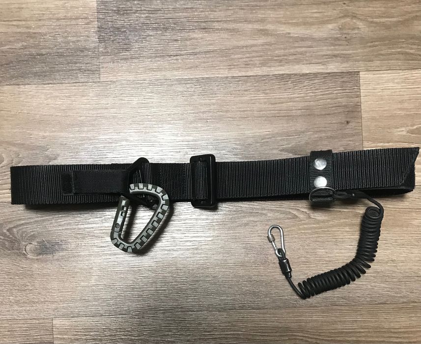 Ремінь пояс тактичний/страховий ремінь/карабін