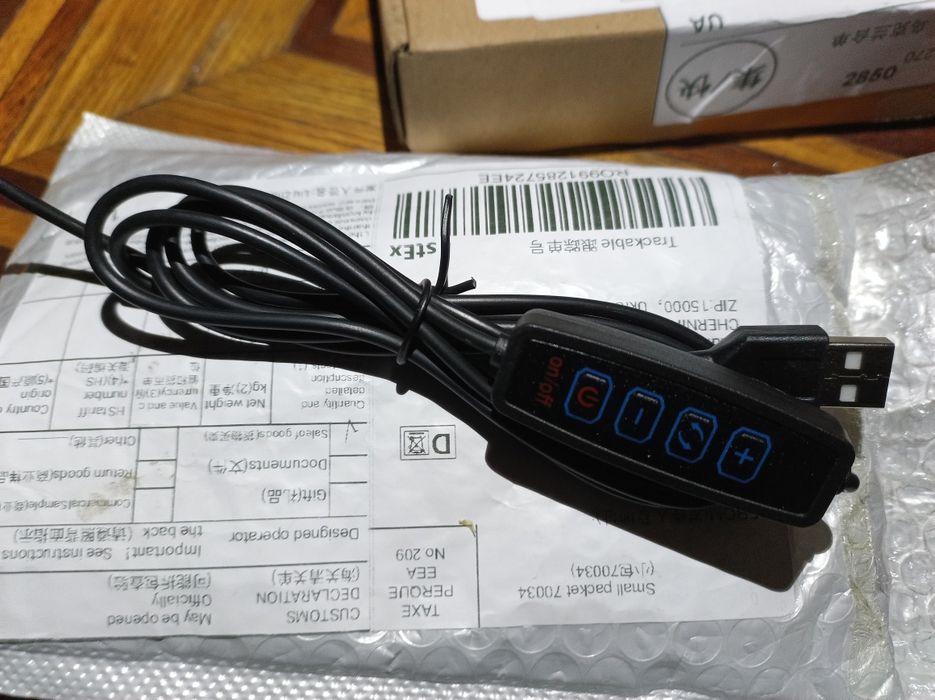 usb кнопка вимикач до кругової лампи