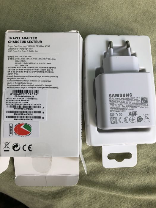 Ładowarka Samsung 45w Oryginalny adapter Box