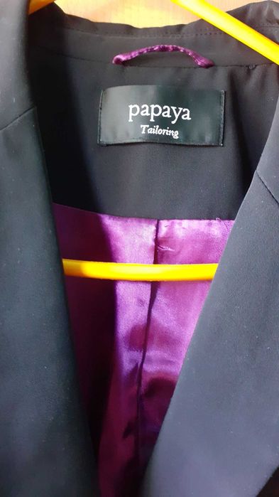 Blazer curto preto - Papaya