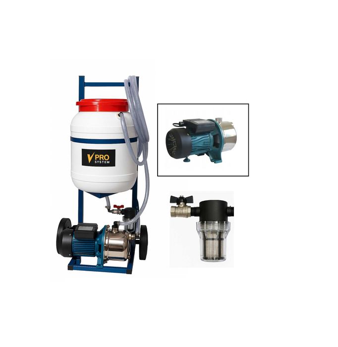 STACJA NAPEŁNIAJĄCA PŁUCZĄCA Mocna pompa 1100Wdo pomp ciepła, podłogów