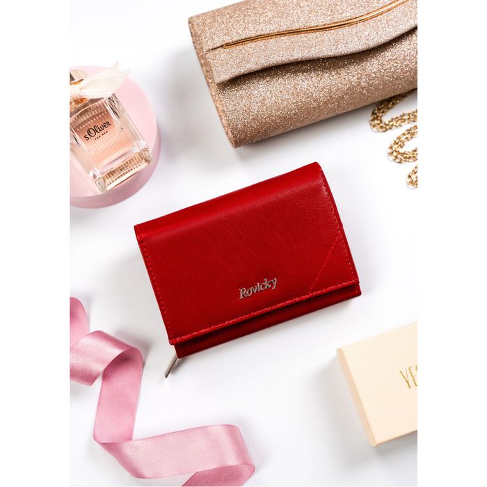 klasyczny portfel damski ze skóry naturalnej - rovicky