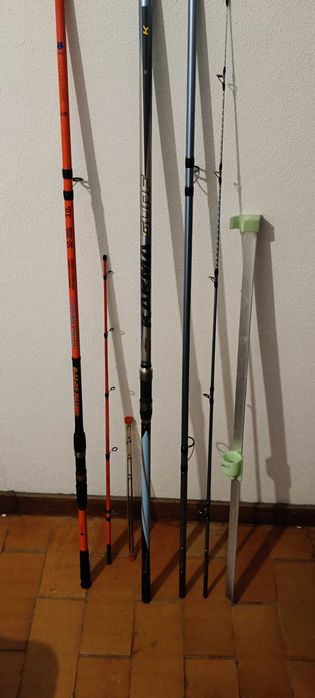 Canas para pesca quase nova