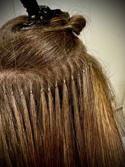 Wlosy dziewicze naturalne  50cm 100g , zalozenie