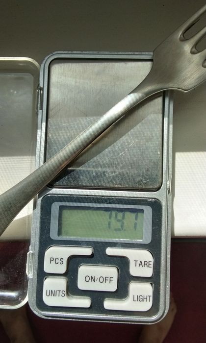 Серебряная немецкая вилка ~1800 -1900 годов