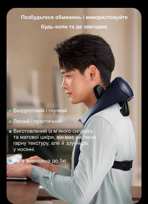 Универсальный роликовый массажер Philips для спины, шеи и плеч