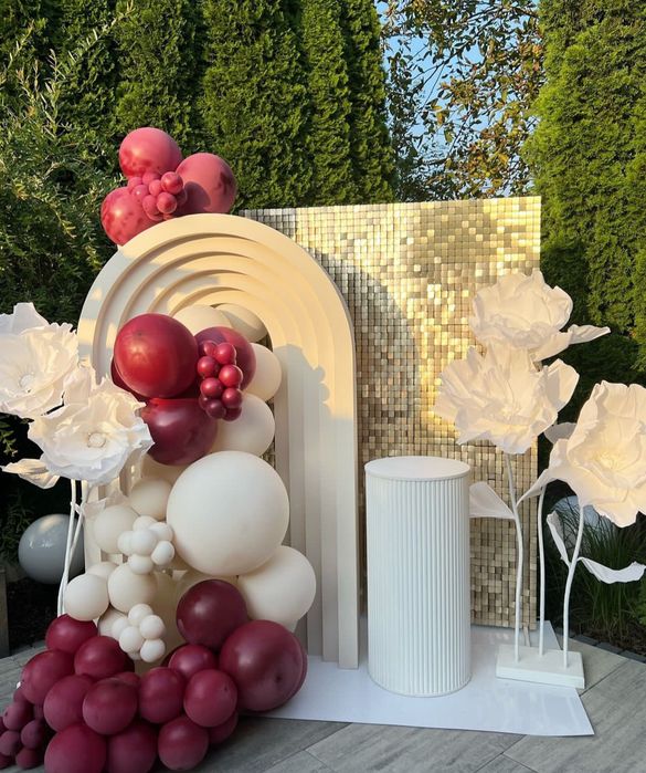 Ścianki balonowe ścianki do zdjęć URODZINY Pierwsza komunia Św Chrzest