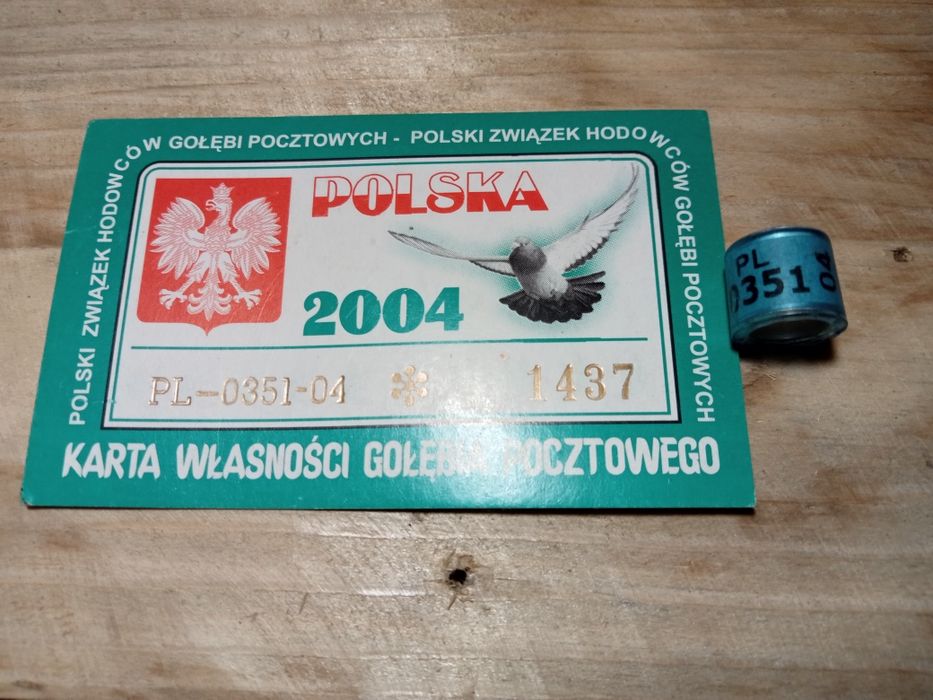 Obrączki dla gołębi pocztowych