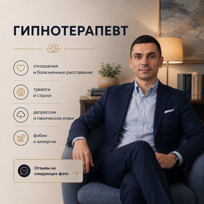 Психолог-Гипнотерапевт-Онлайн.Отзывы на Фото! Бepуcь за сложные случаи