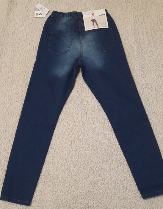 Jegginsy damskie granatowe