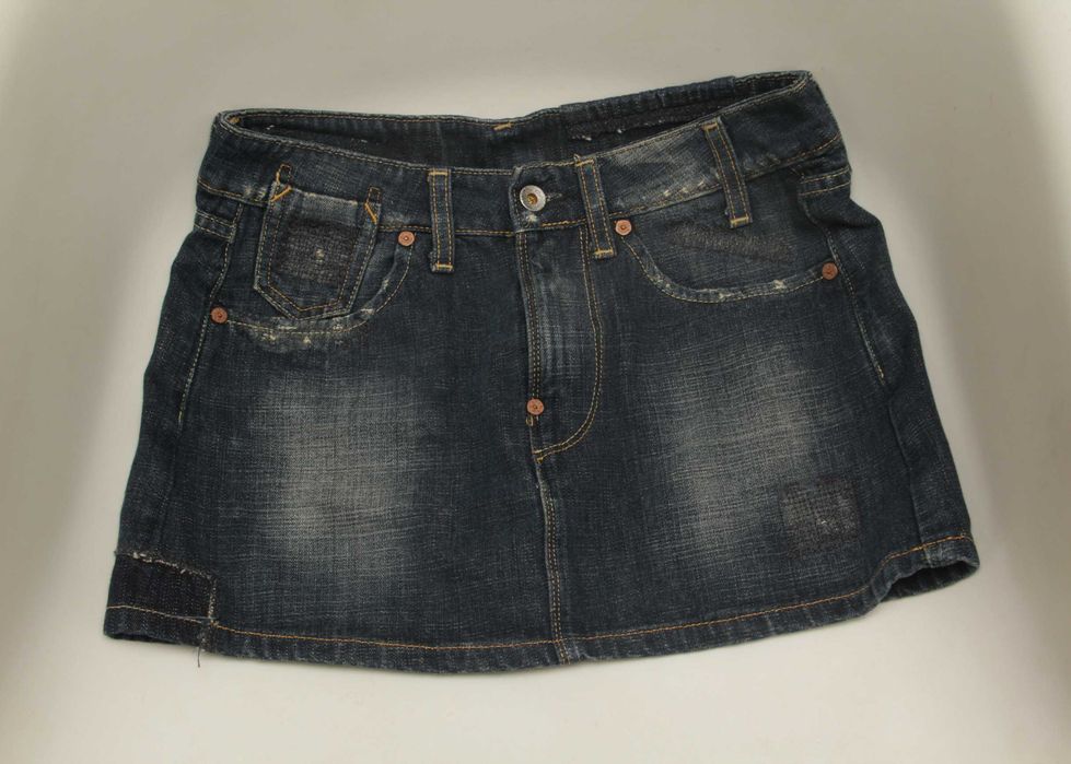 G-star raw рр xs 27 юбка из хлопка авторского кроя