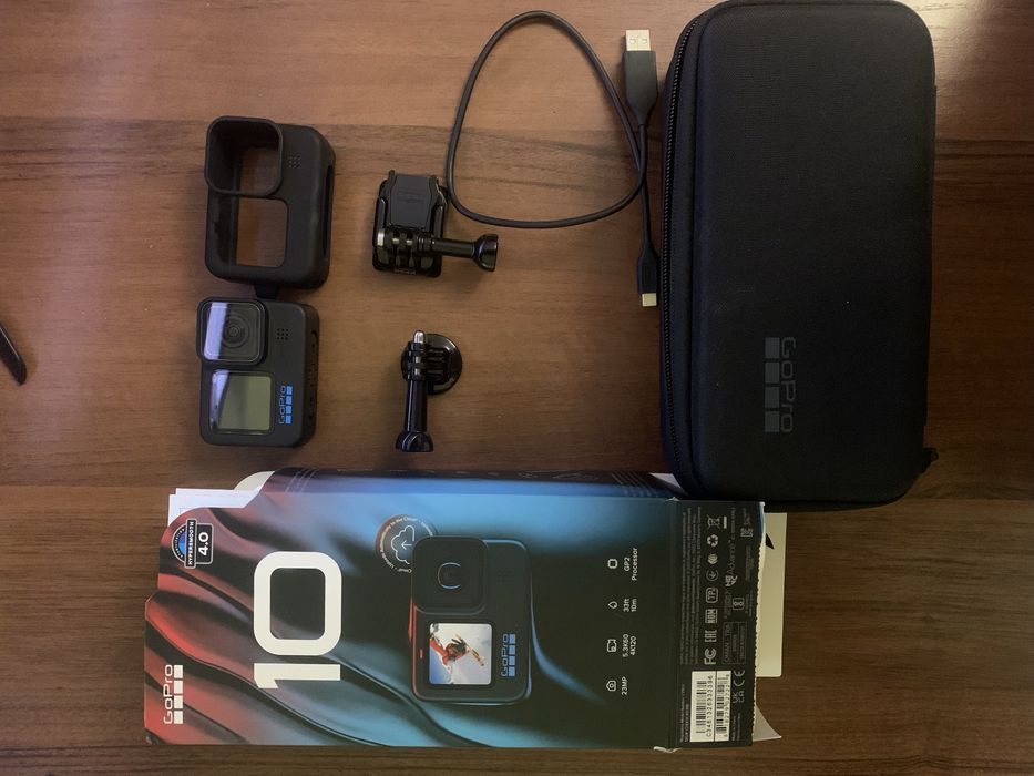GoPro Hero 10 Black полный комплект / 4 АКБ / 256+64GB