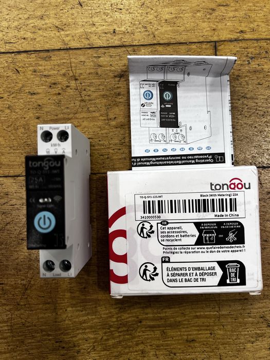 Interruptor medidor energia Wifi 25A tongou - NOVO