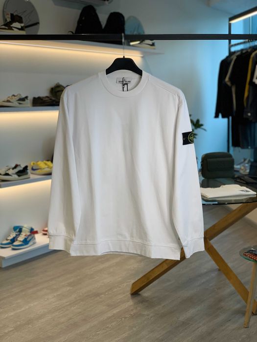 Світшот STONE ISLAND 63750 Heavy Cotton Sweatshirt White SI0270-WT