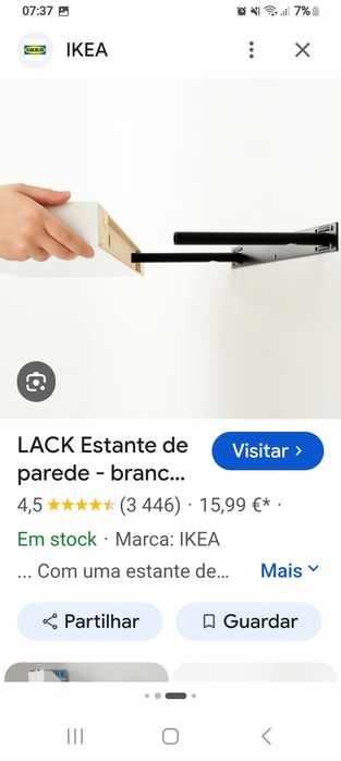 Estante branca grande