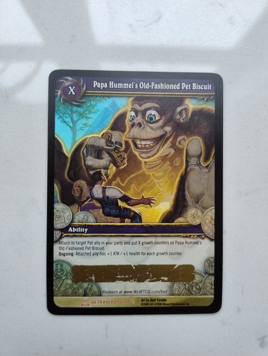World of Warcraft trading card game TCG Papa hummel's pet Biscuit